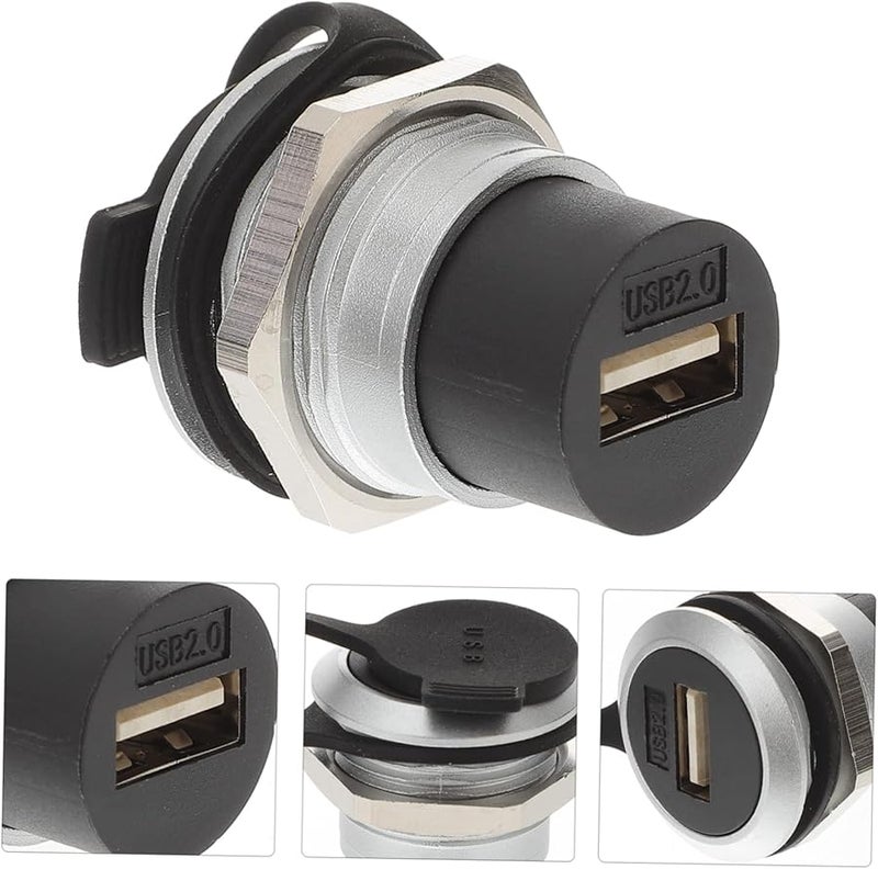 USB Panel Mount Flush Mount Car Adapter Female to Female Extension Cable - Image 5